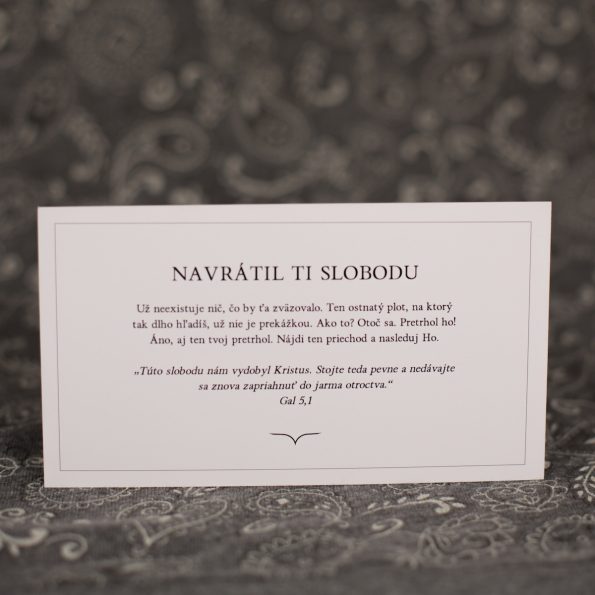 NAVRÁTIL TI SLOBODU
