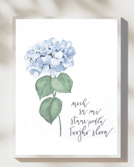 NECH SA MI STANE PODĽA TVOJHO SLOVA – art print