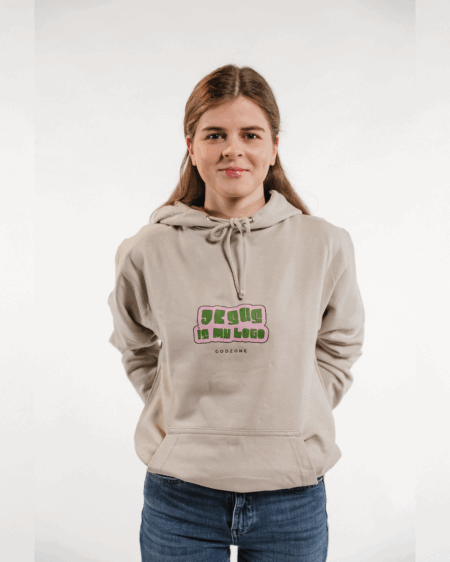 JESUS IS MY LOGO - svetlosivá | mikina unisex