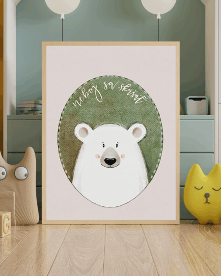 Neboj sa skúšať – detský art print | By Heart Project