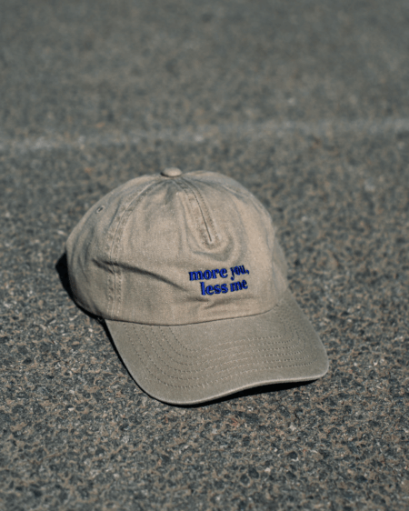 More you, less me | unisex šiltovka - béžová