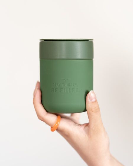 Keramický keepcup | STAY THIRSTY ZELENÝ – 300 ml