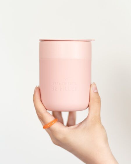 Keramický keepcup | STAY THIRSTY RUŽOVÝ – 300 ml